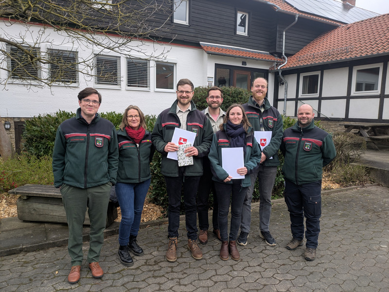 Von links: Henry Wegner, Katharina Bolle-Katthöver, Georg Ludwig Engel, Felix Schröder, Luisa Sofia Rubin Anserhof, Lasse Quattert, Theo Fiala